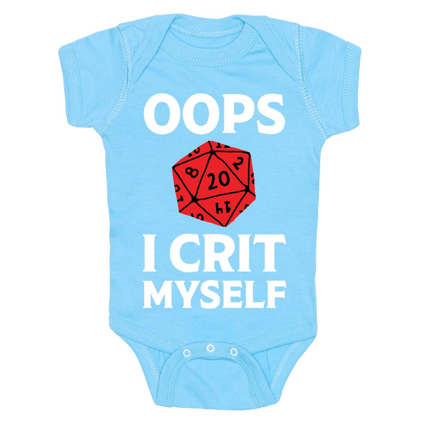 Oops I Crit Myself Baby One Piece