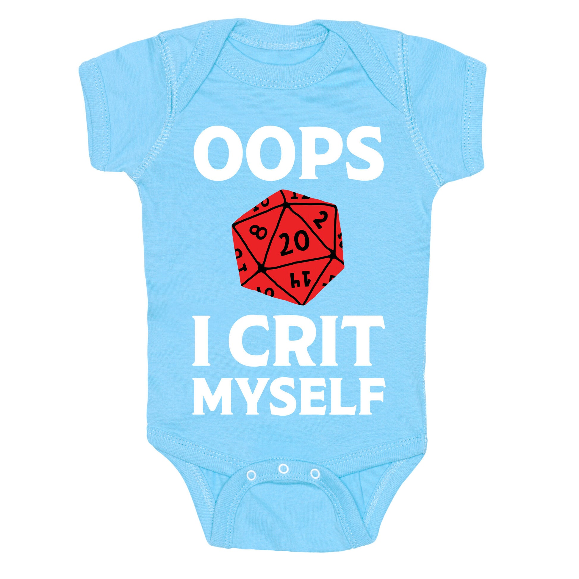 Oops I Crit Myself Baby One Piece