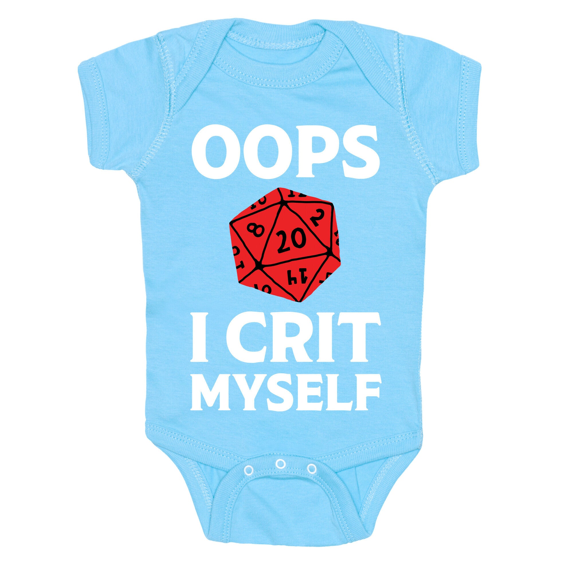 Oops I Crit Myself Baby One Piece