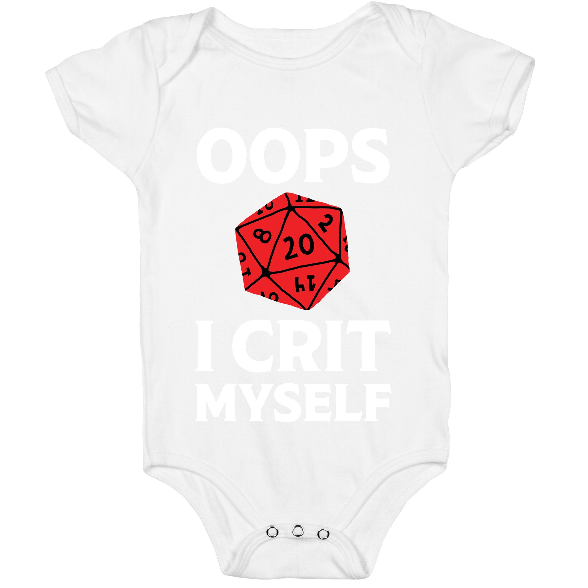 Oops I Crit Myself Baby One Piece