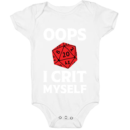 Oops I Crit Myself Baby One Piece