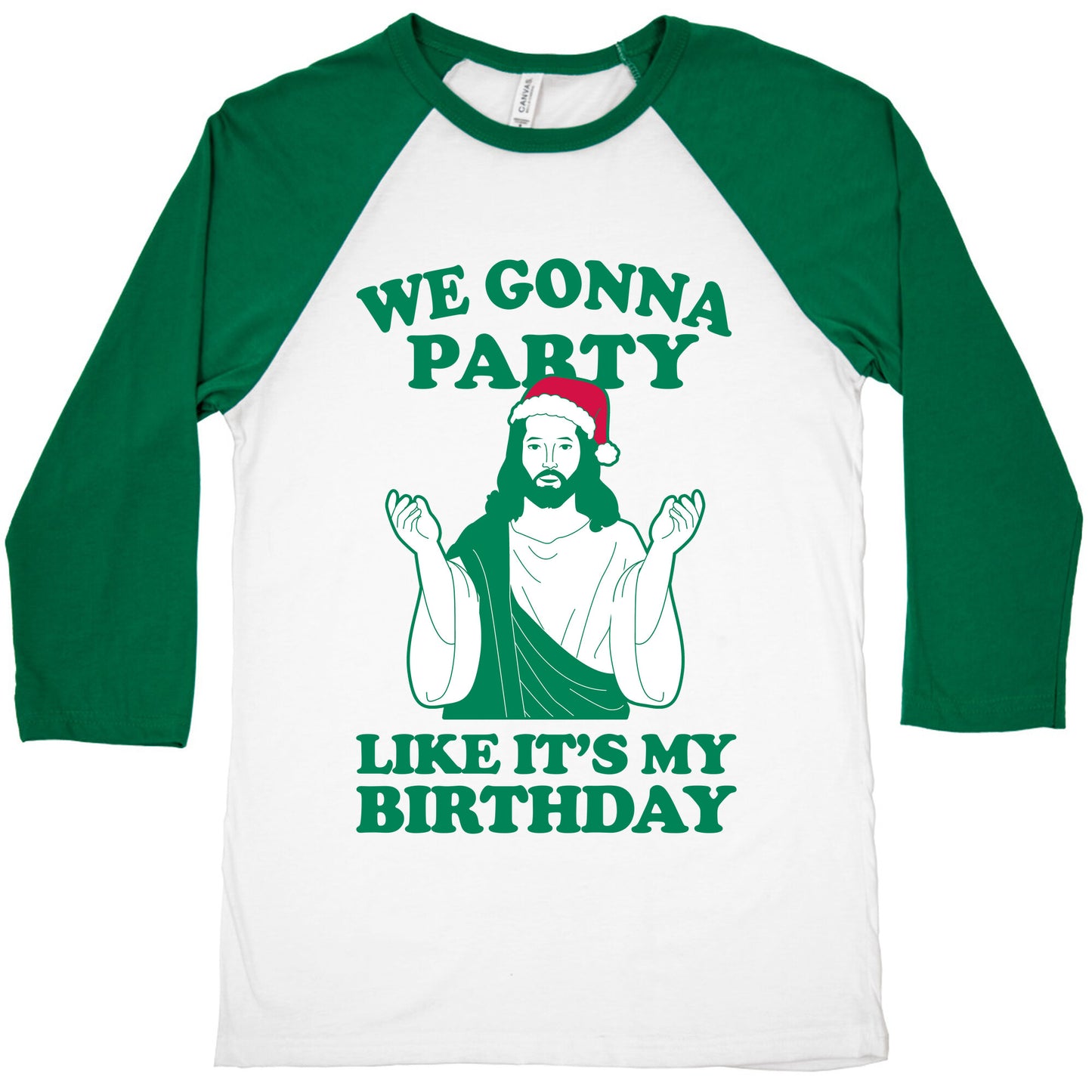 We Gonna Party Like it's My Birthday (jesus) Baseball Tee