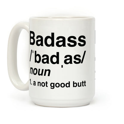 Badass Definition Coffee Mug