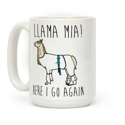 Llama Mia Parody Coffee Mug