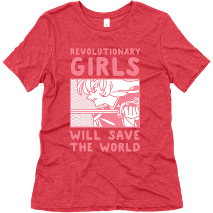Revolutionary Girls Will Save The World Women's Triblend Tee