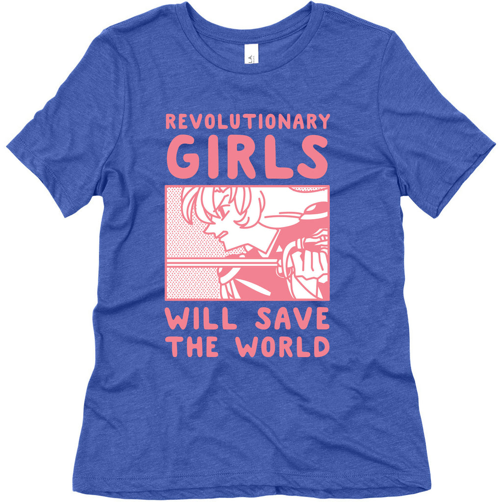 Revolutionary Girls Will Save The World Women's Triblend Tee