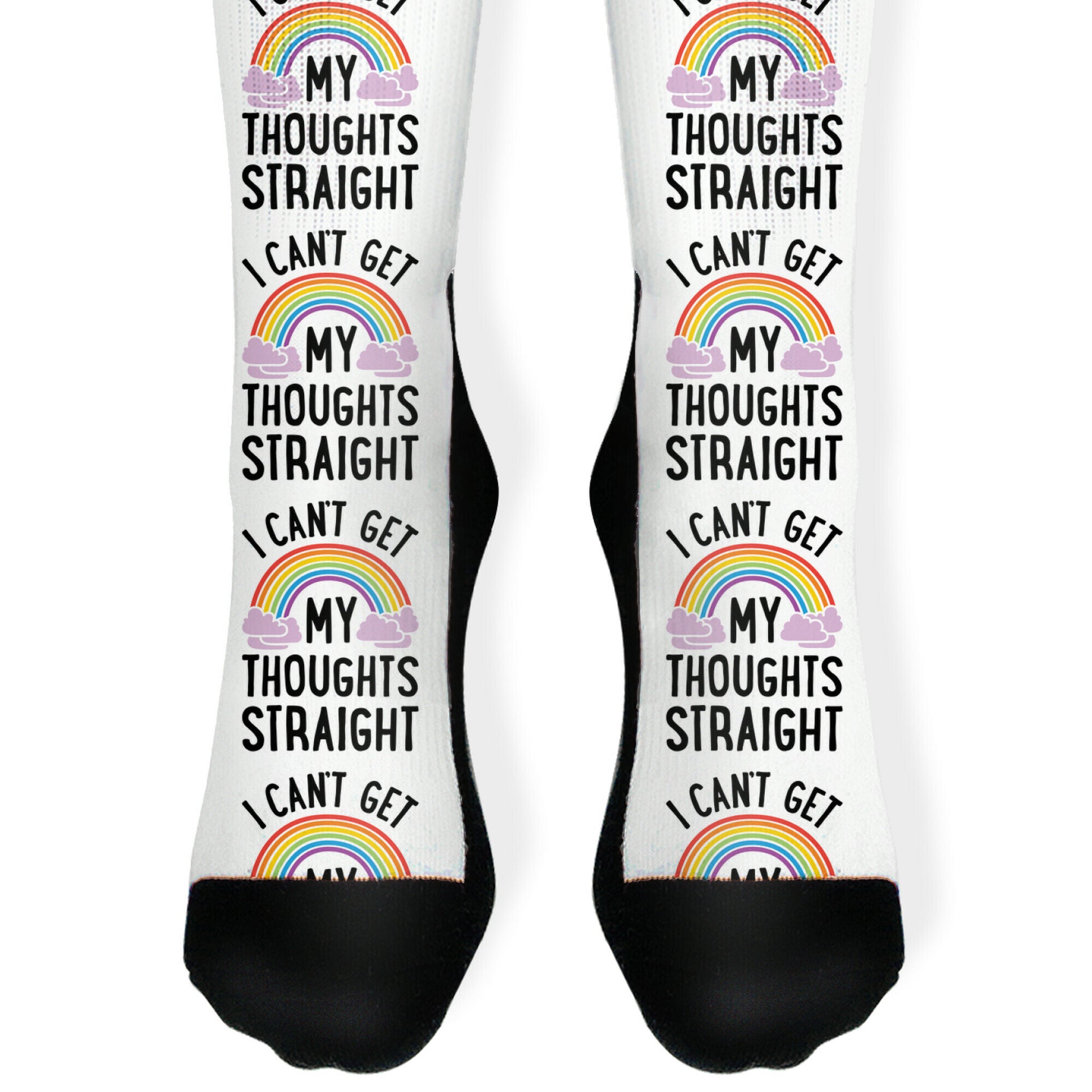 I Can't Get My Thoughts Straight Socks