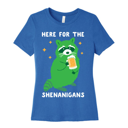 Here For The Shenanigans  Women's Cotton Tee