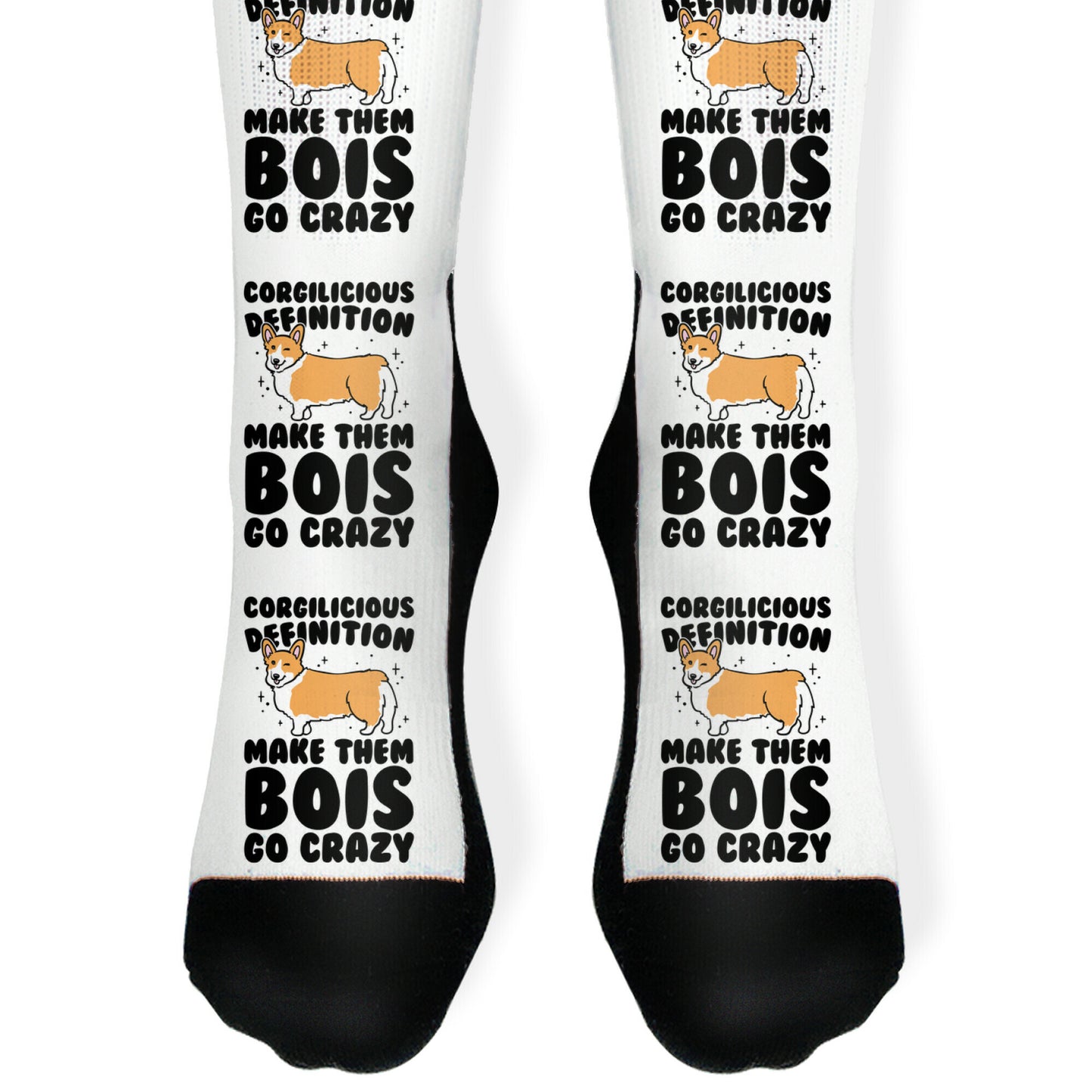 Corgilicious Parody Socks