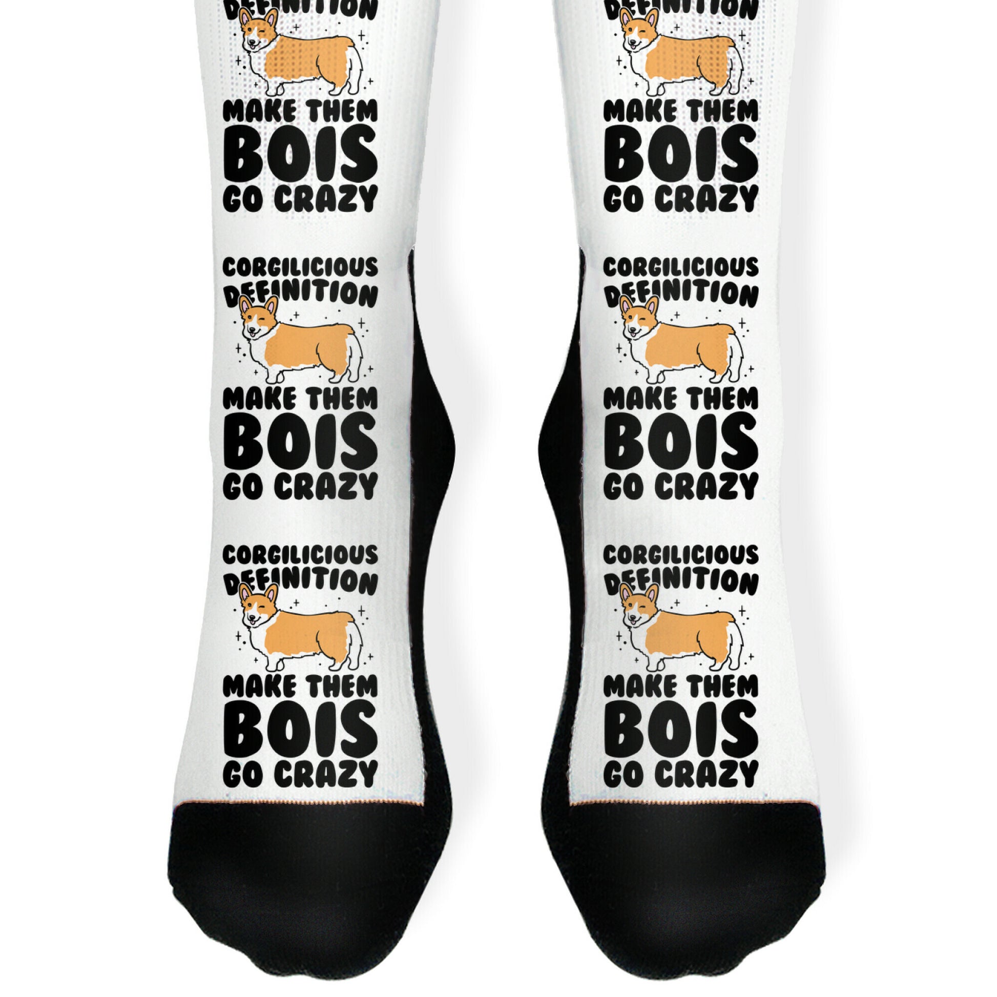 Corgilicious Parody Socks