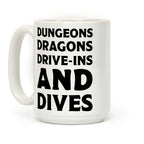 Dungeons Dragons Drive-ins And Dives Coffee Mug