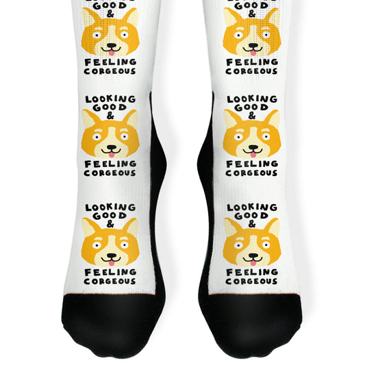 Looking Good And Feeling Corgeous Socks