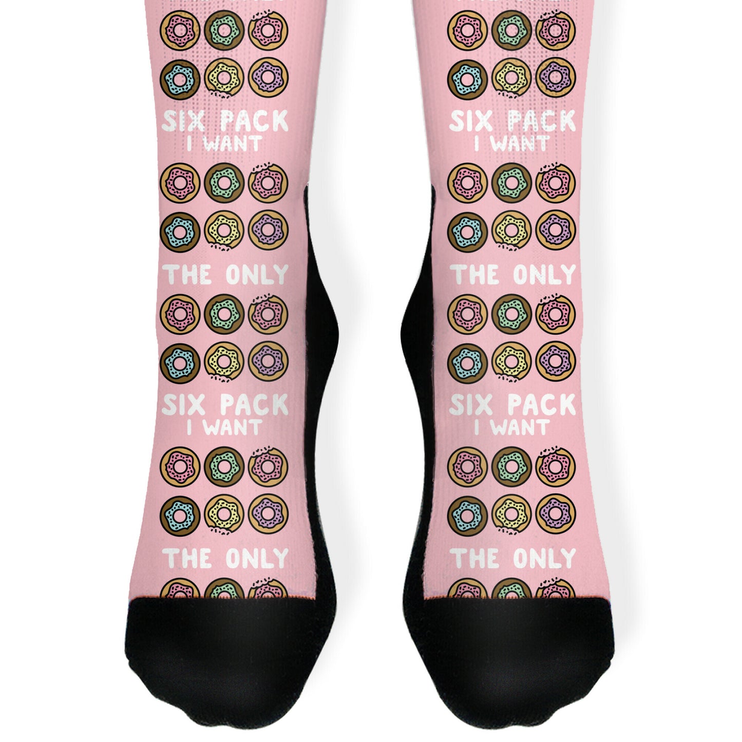 The Only Six Pack I Want Donuts Socks