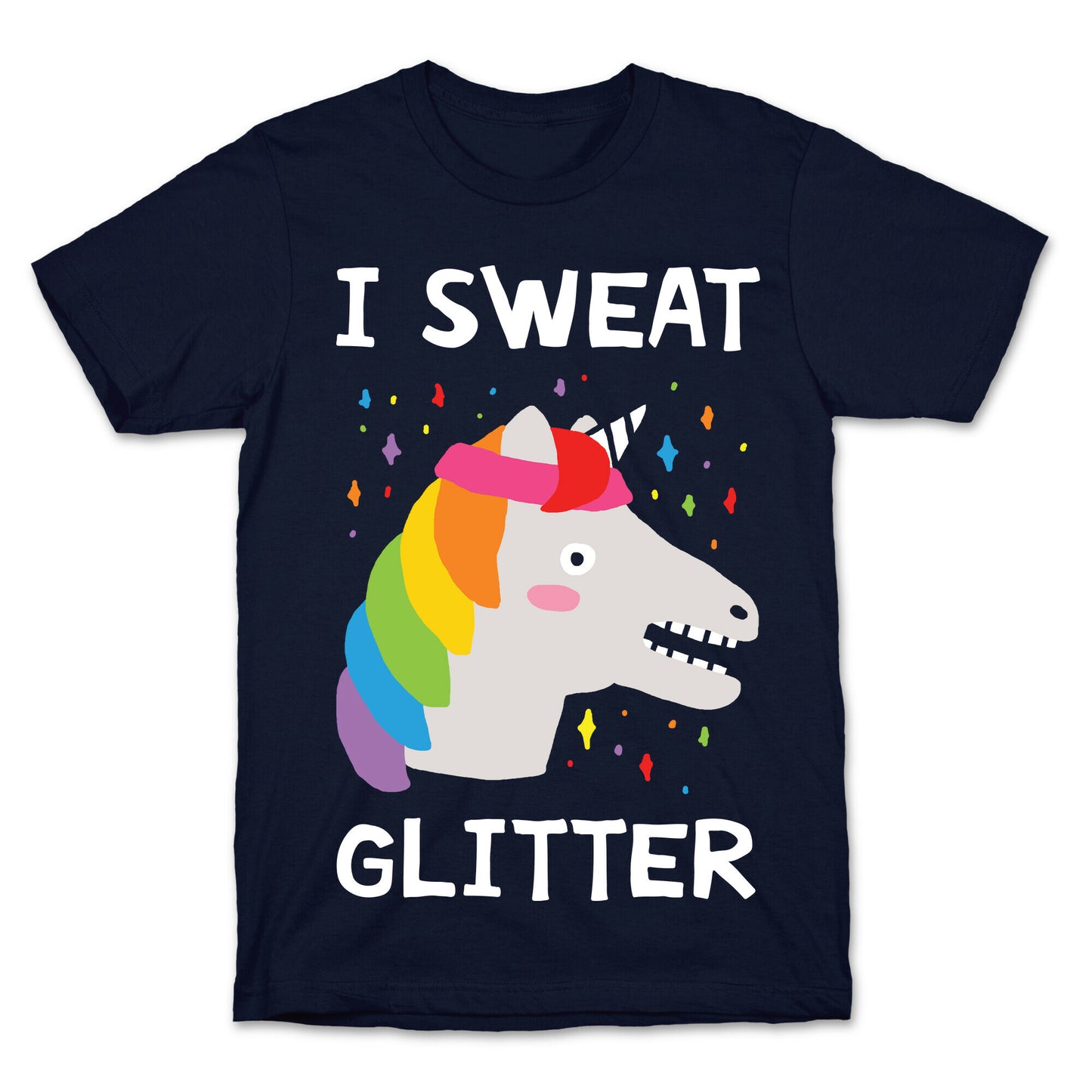 I Sweat Glitter Unicorn T-Shirt