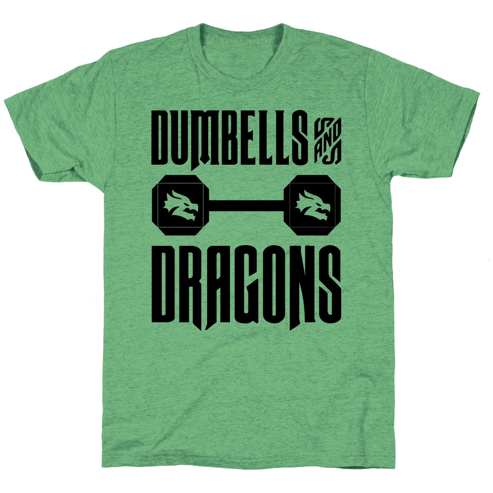 Dumbells & Dragons Parody Unisex Triblend Tee