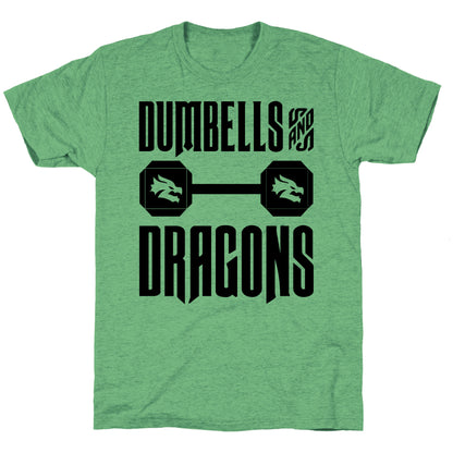 Dumbells & Dragons Parody Unisex Triblend Tee