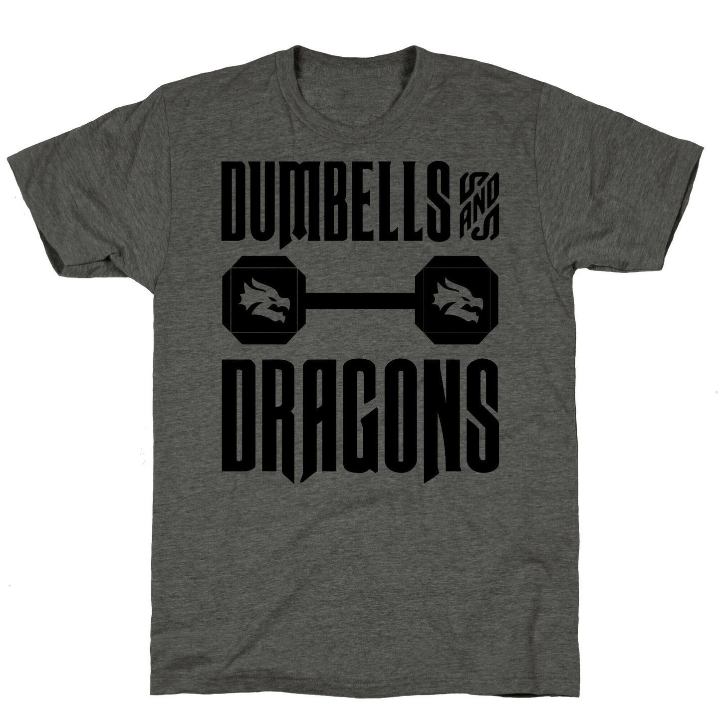 Dumbells & Dragons Parody Unisex Triblend Tee