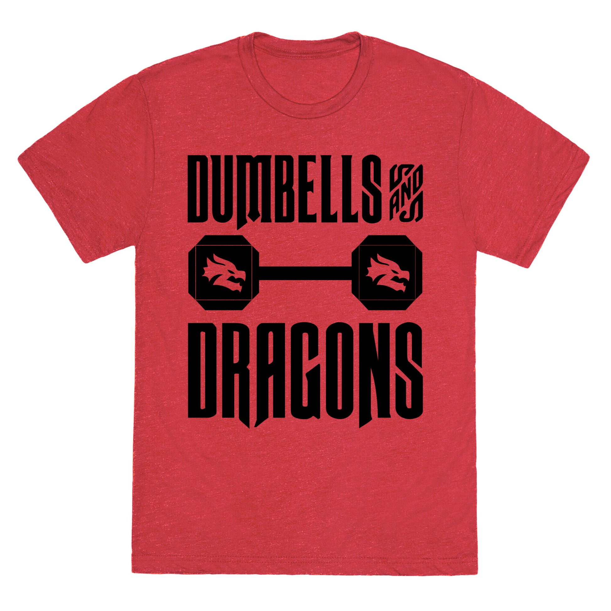 Dumbells & Dragons Parody Unisex Triblend Tee