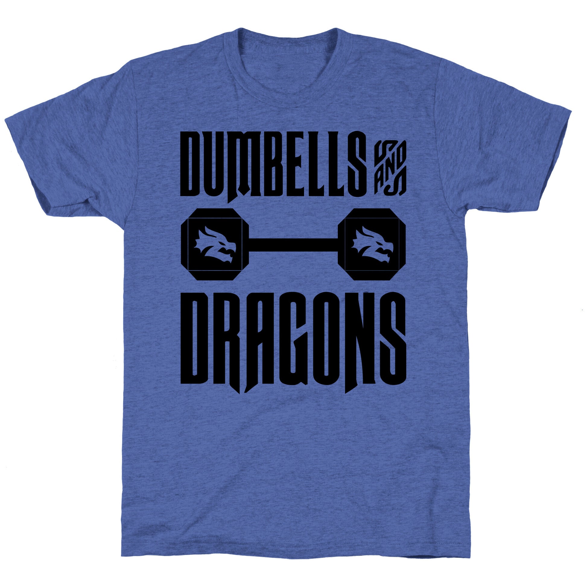 Dumbells & Dragons Parody Unisex Triblend Tee