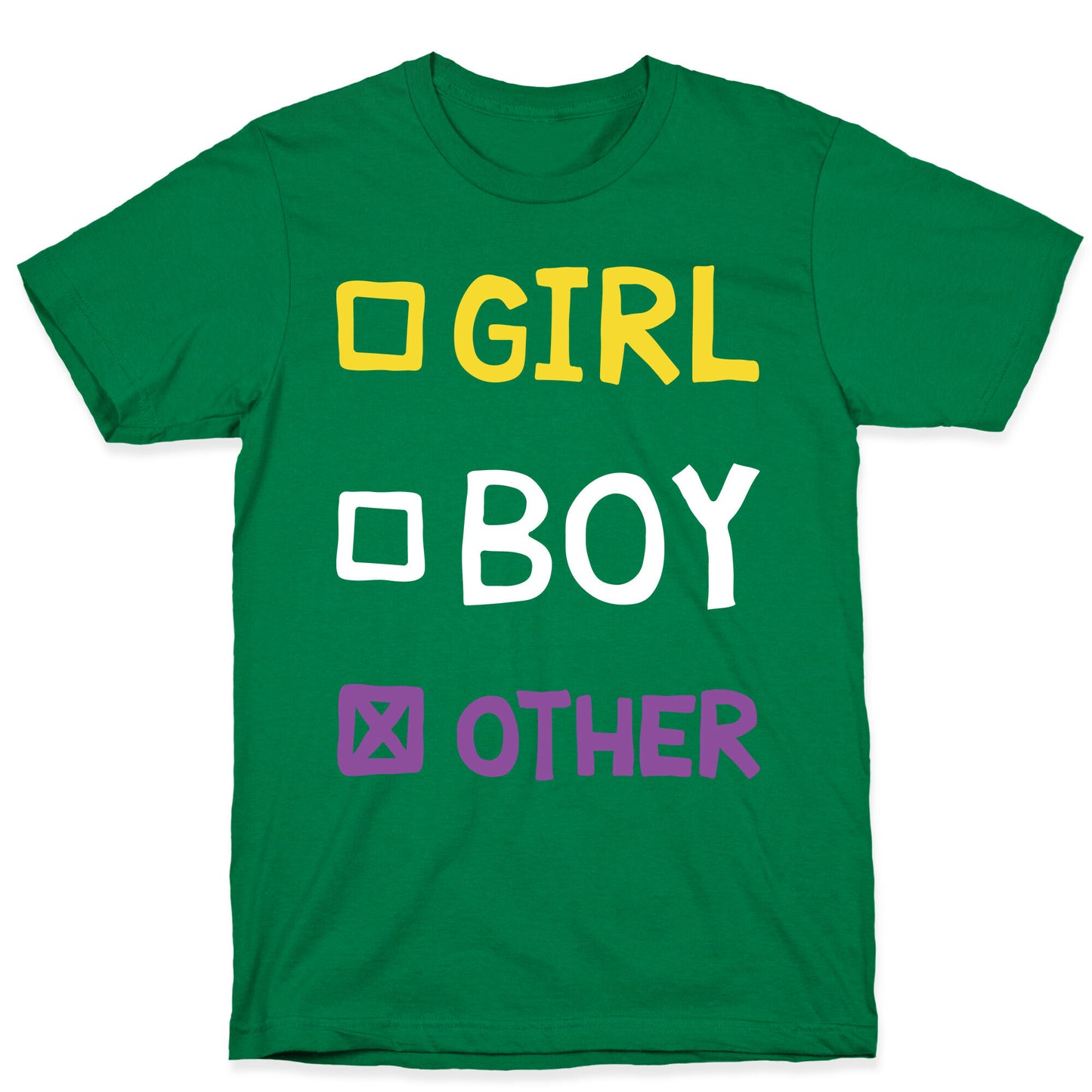 Non-Binary Gender Checklist T-Shirt