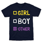 Non-Binary Gender Checklist T-Shirt