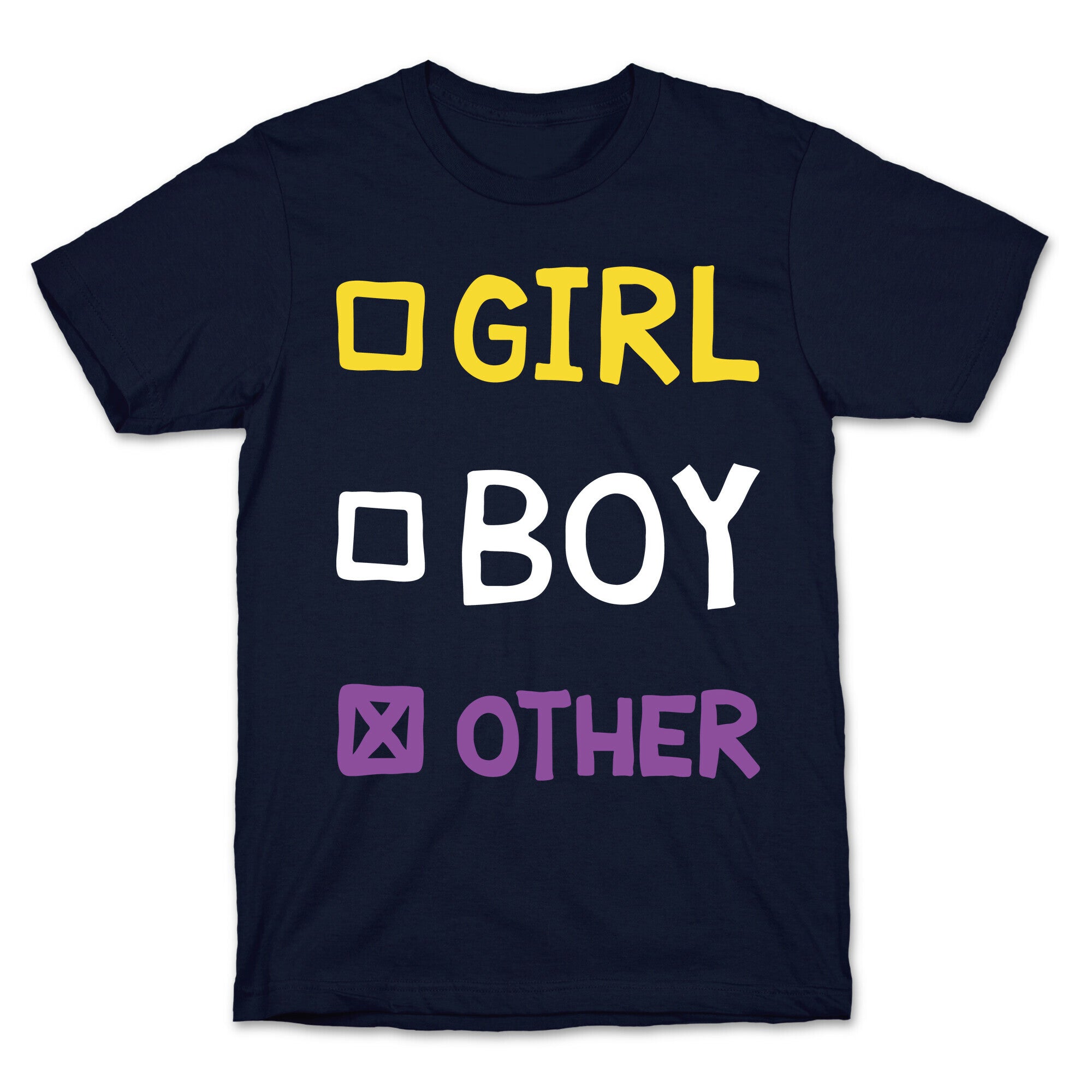 Non-Binary Gender Checklist T-Shirt