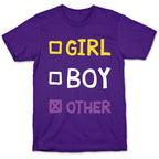 Non-Binary Gender Checklist T-Shirt