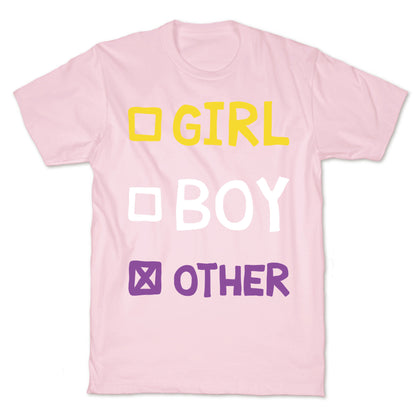 Non-Binary Gender Checklist T-Shirt