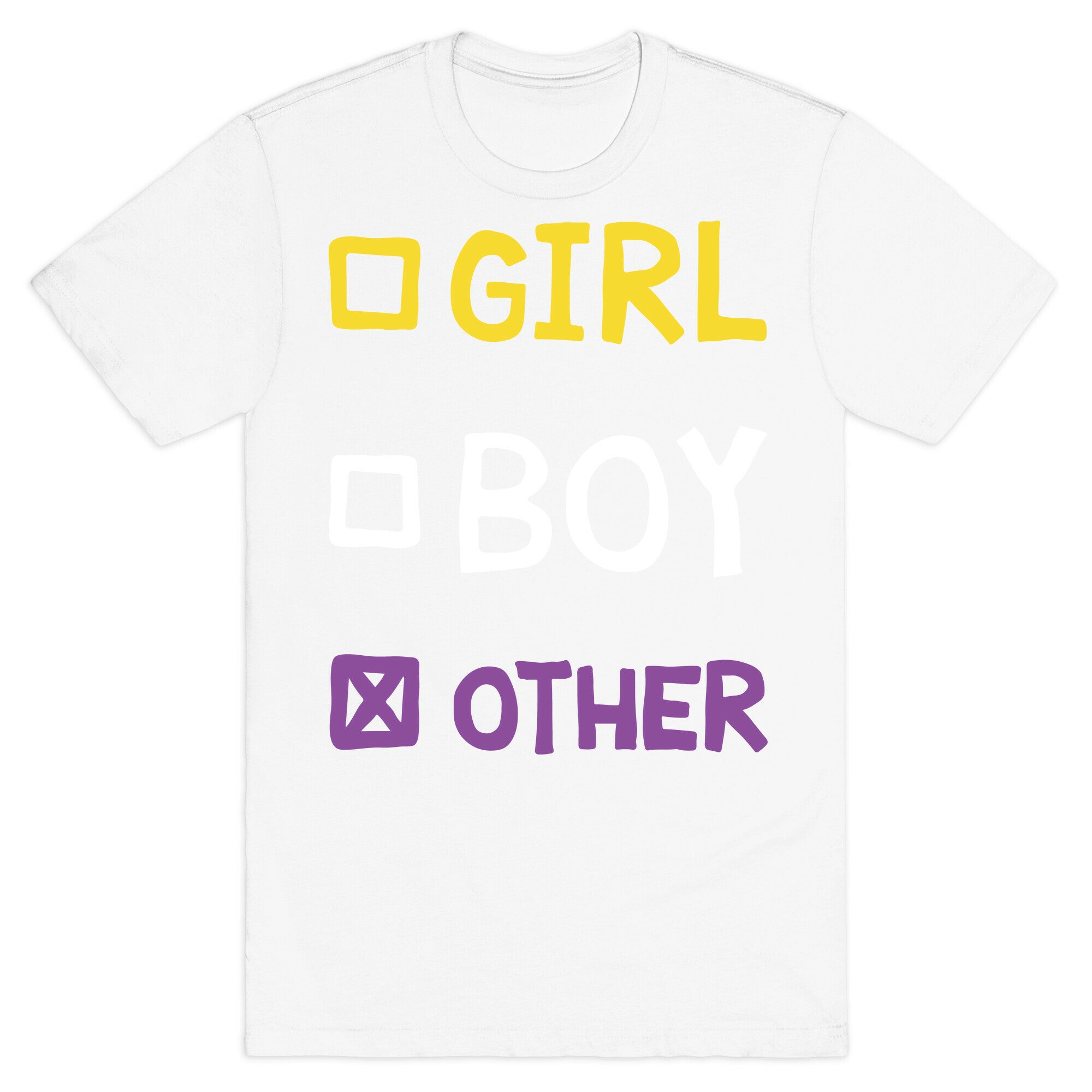 Non-Binary Gender Checklist T-Shirt