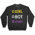 Non-Binary Gender Checklist Crewneck Sweatshirt