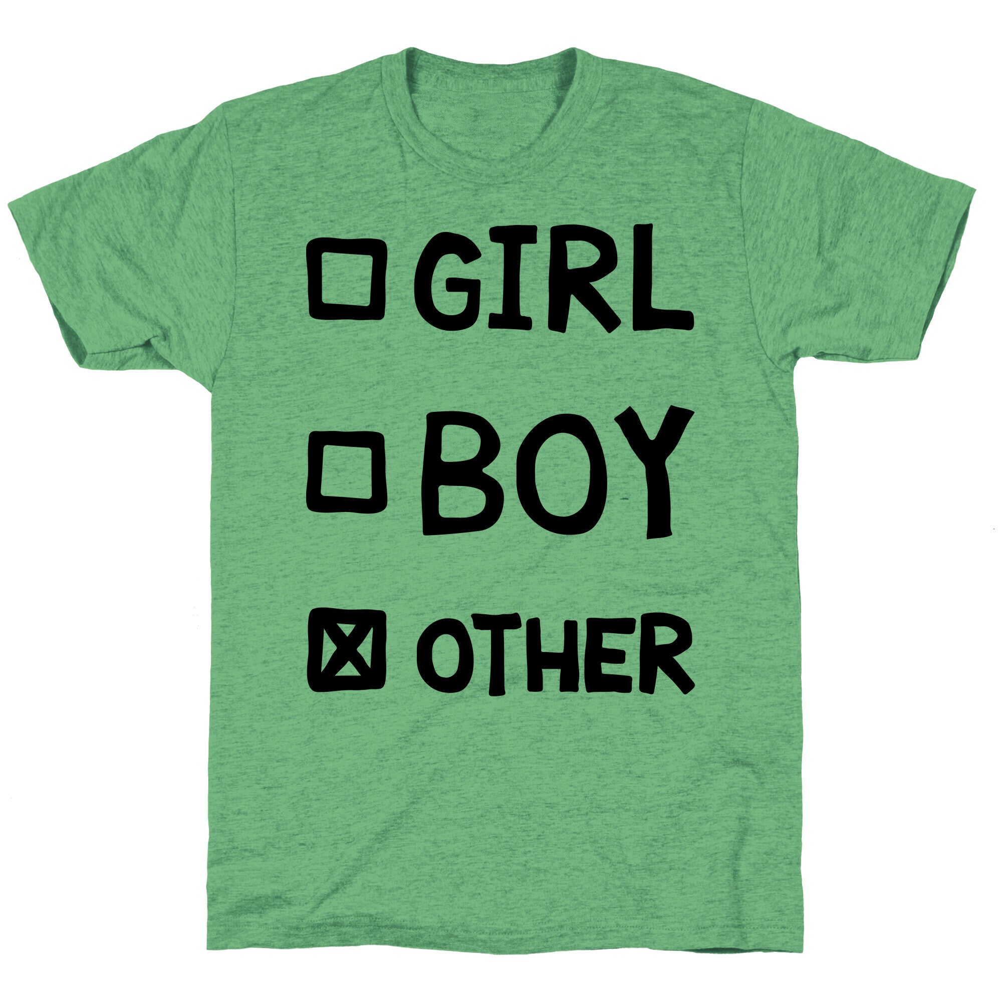 Non-Binary Gender Checklist Unisex Triblend Tee