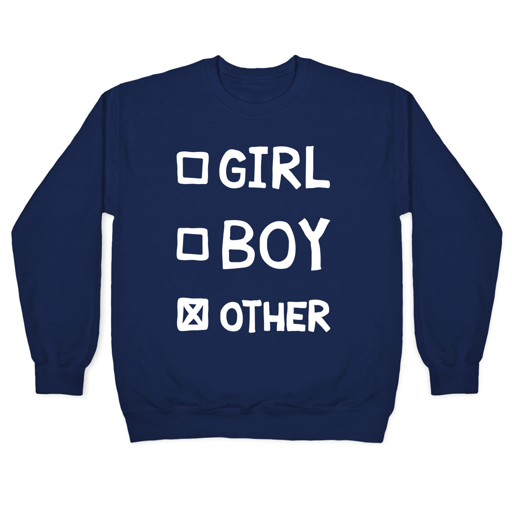 Non-Binary Gender Checklist Crewneck Sweatshirt