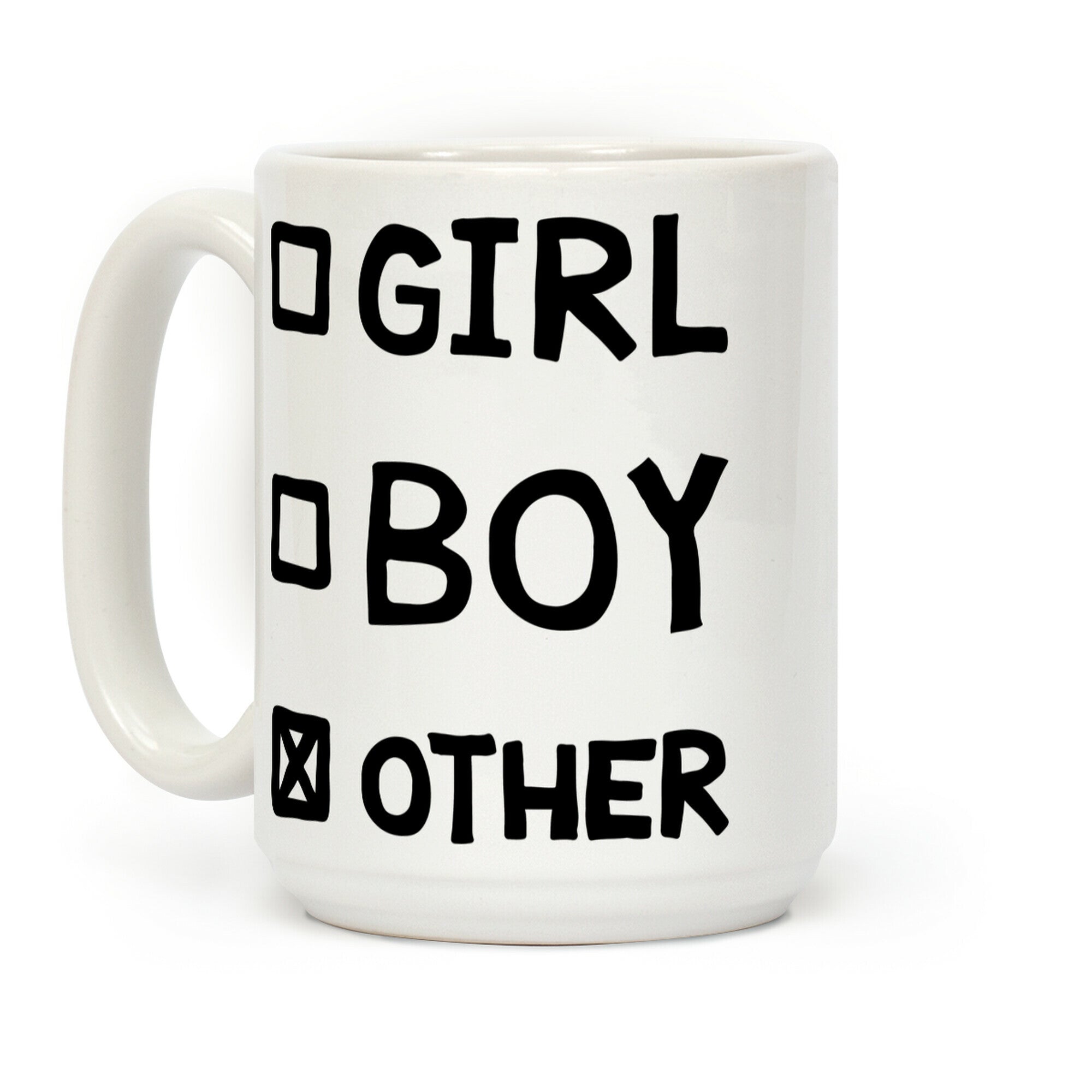 Non-Binary Checklist Coffee Mug