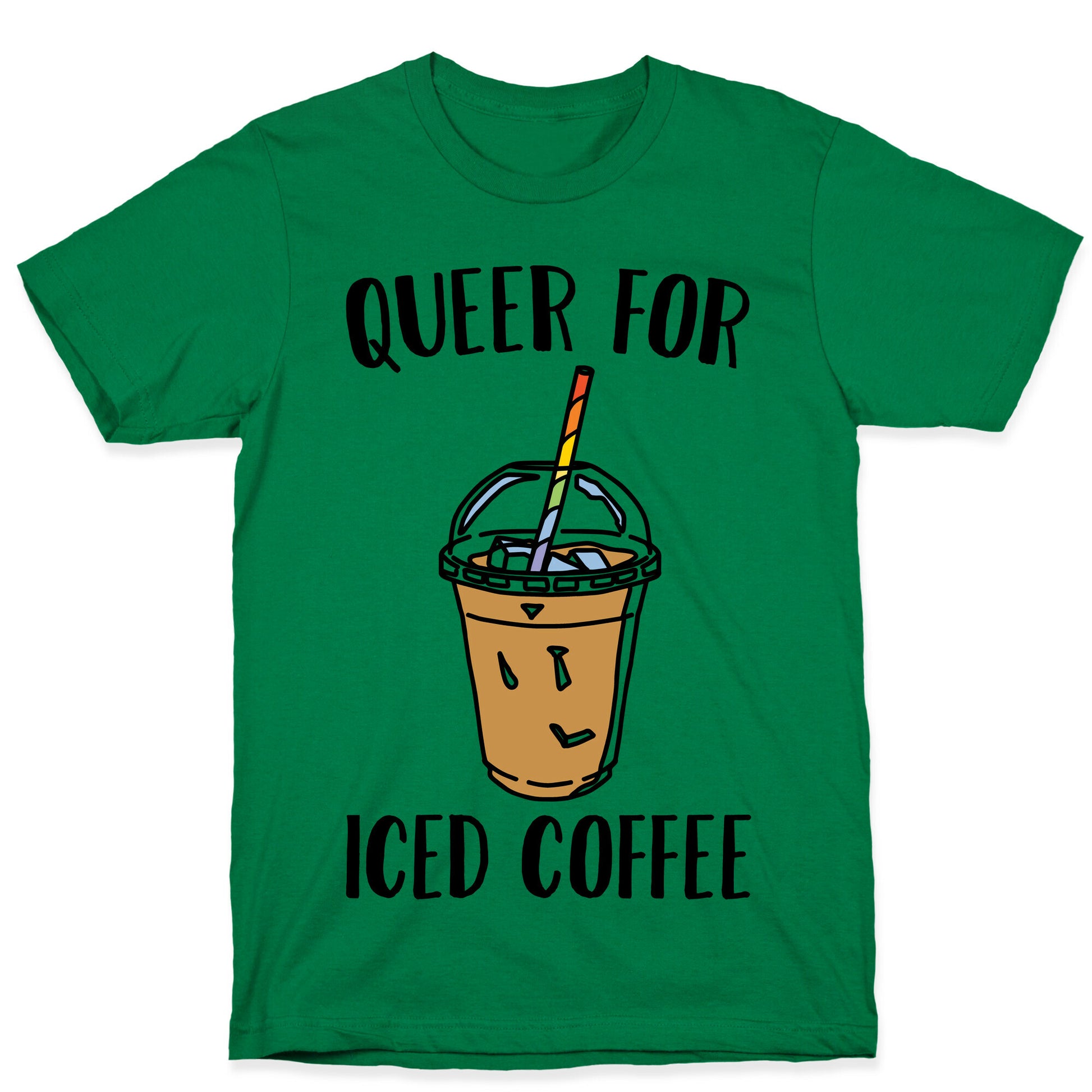 Queer For Iced Coffee  T-Shirt