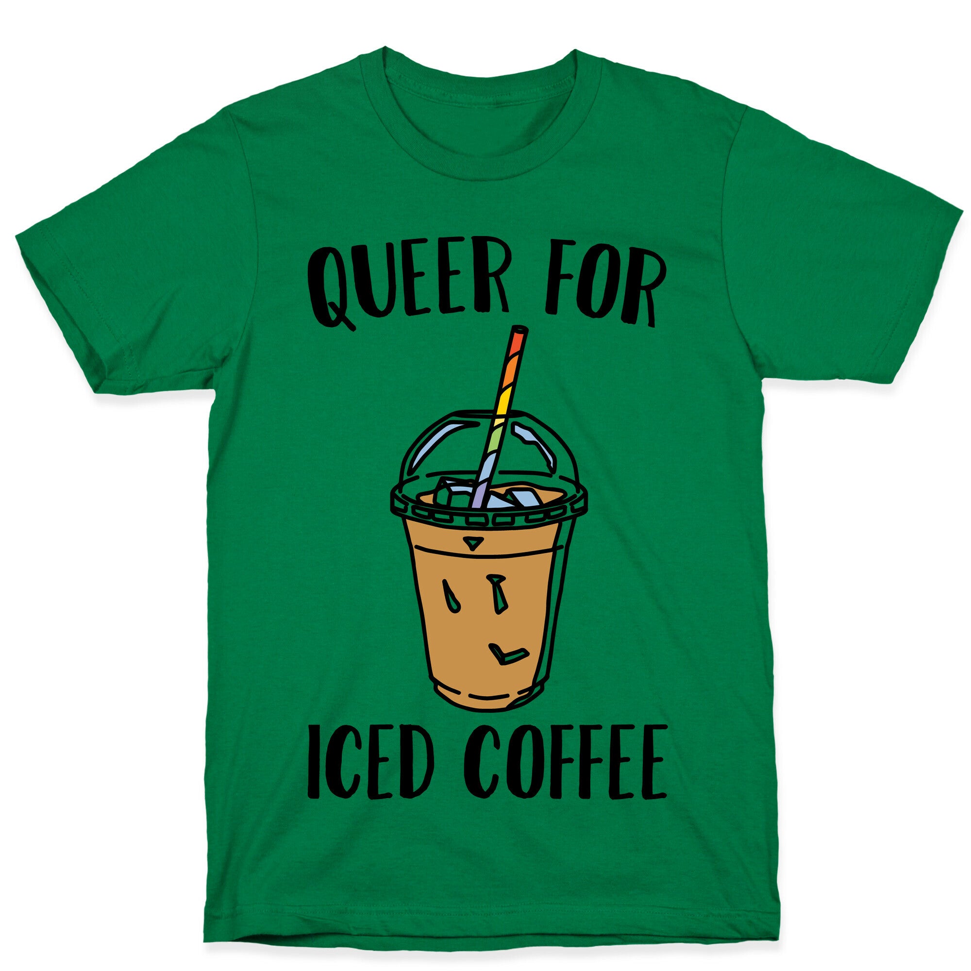 Queer For Iced Coffee  T-Shirt
