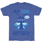 Anti-Social Butterfly Unisex Triblend Tee