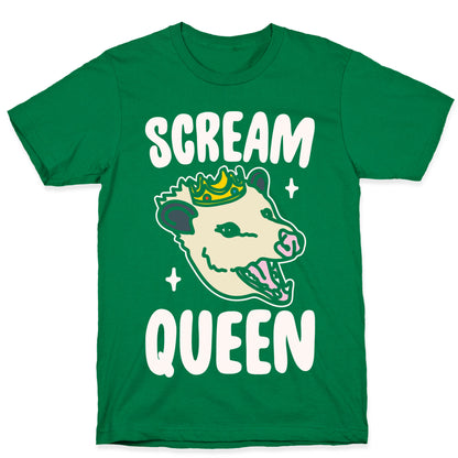 Scream Queen White Print T-Shirt