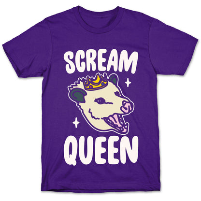 Scream Queen White Print T-Shirt