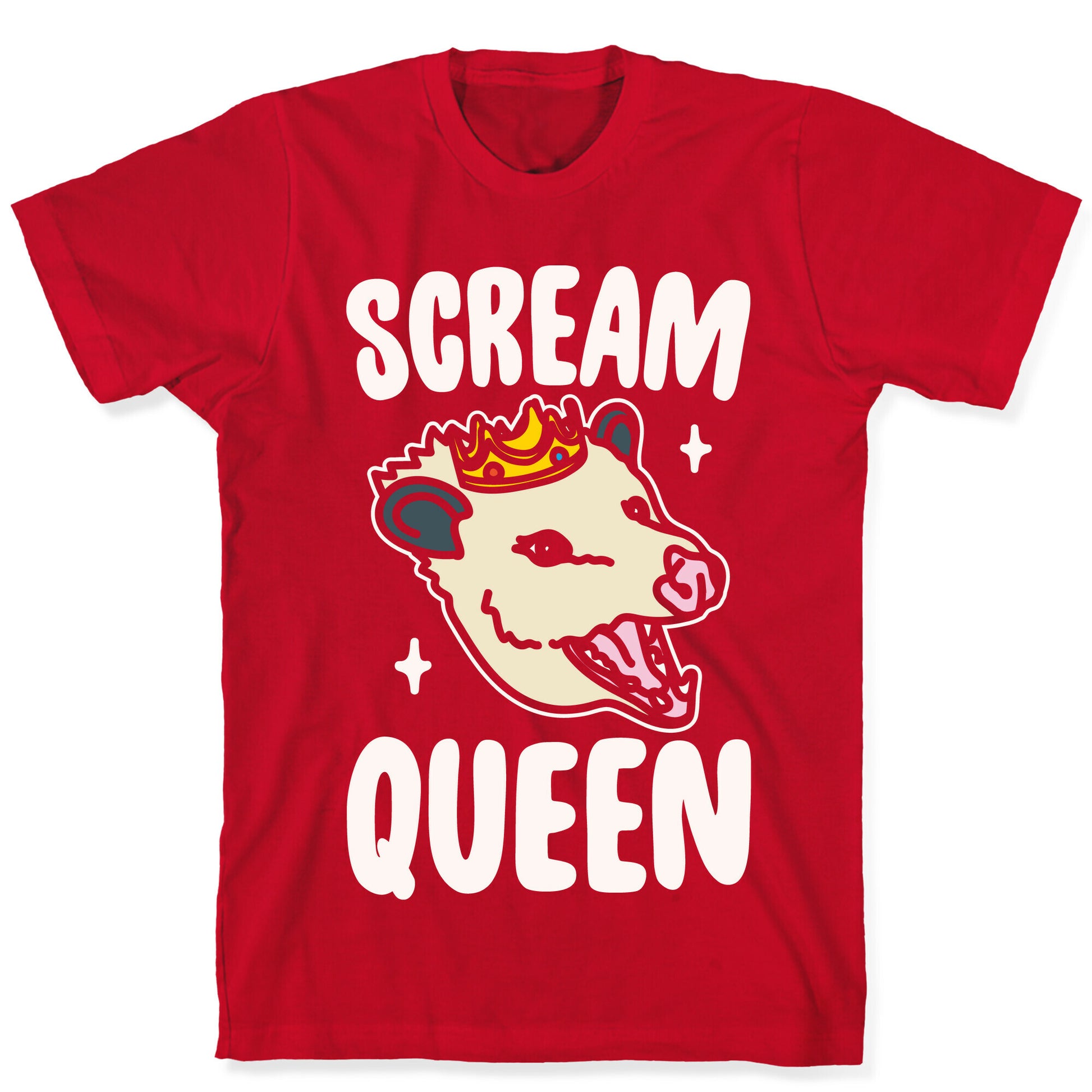 Scream Queen White Print T-Shirt