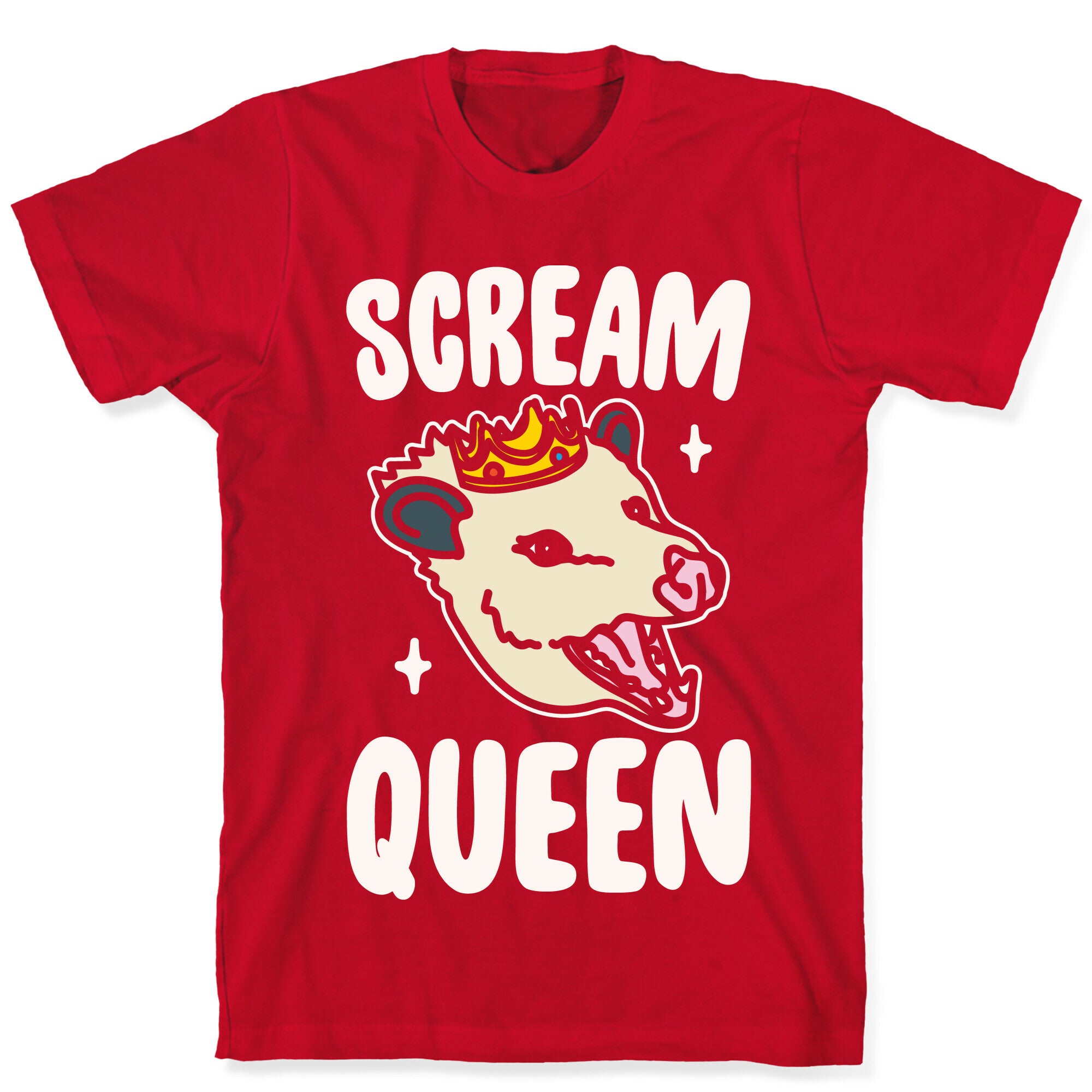 Scream Queen White Print T-Shirt