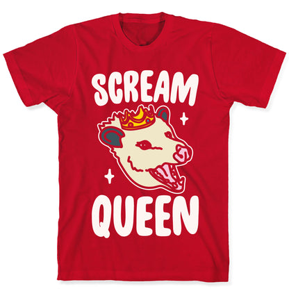 Scream Queen White Print T-Shirt