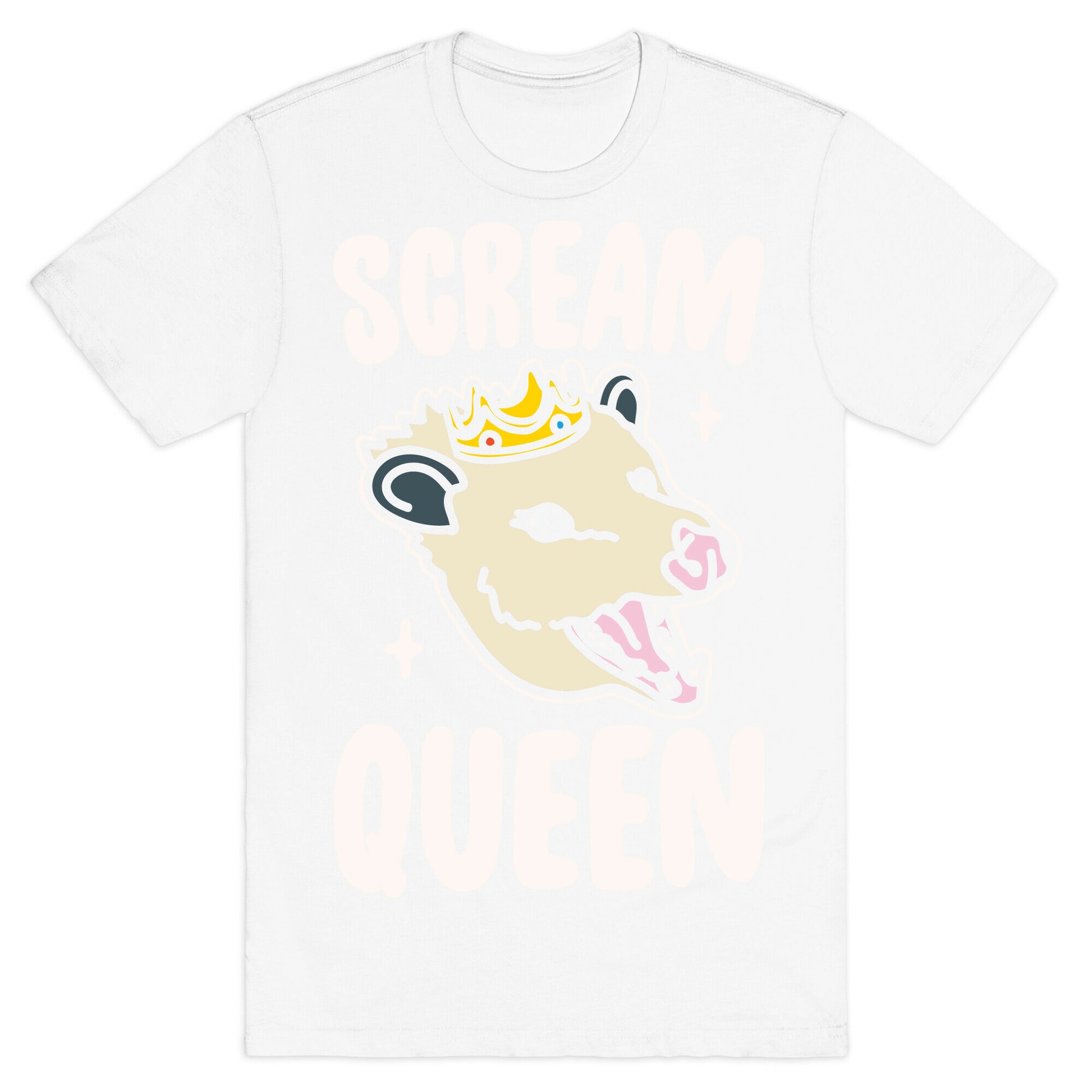 Scream Queen White Print T-Shirt