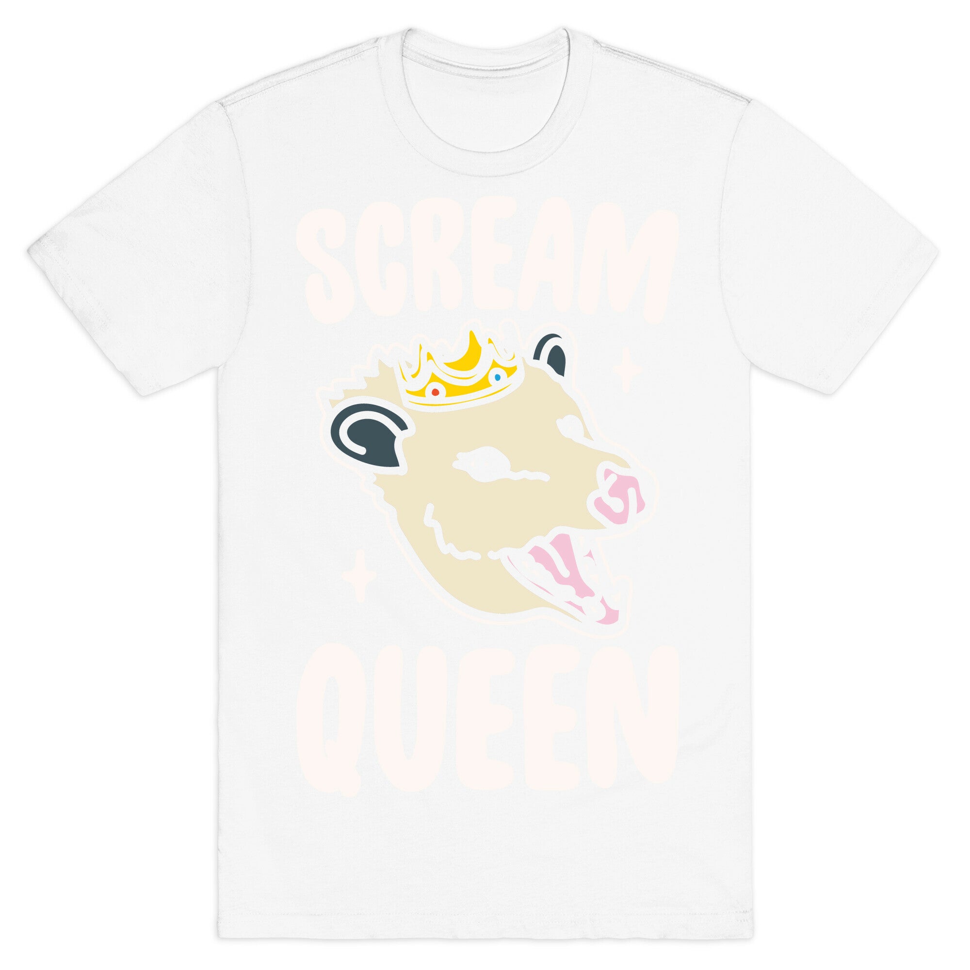 Scream Queen White Print T-Shirt