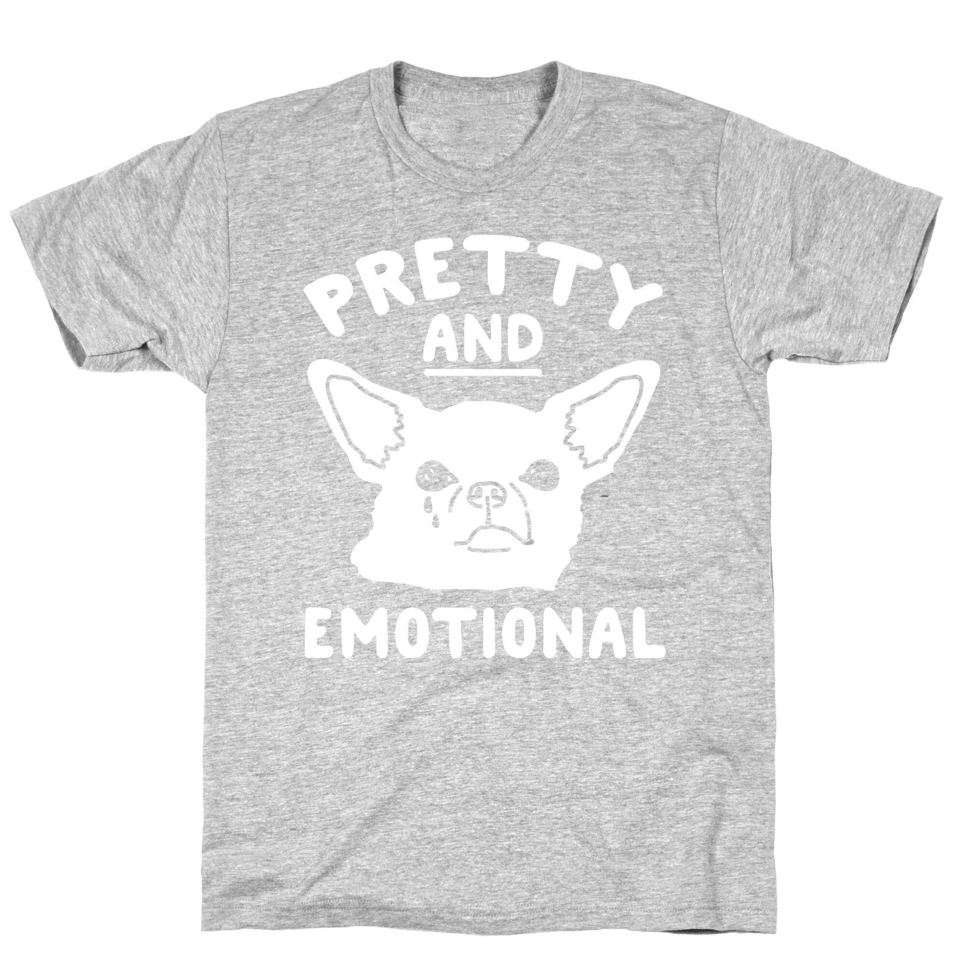 Pretty and Emotional White Print T-Shirt