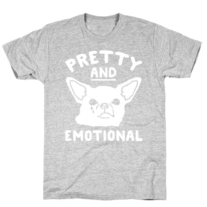 Pretty and Emotional White Print T-Shirt