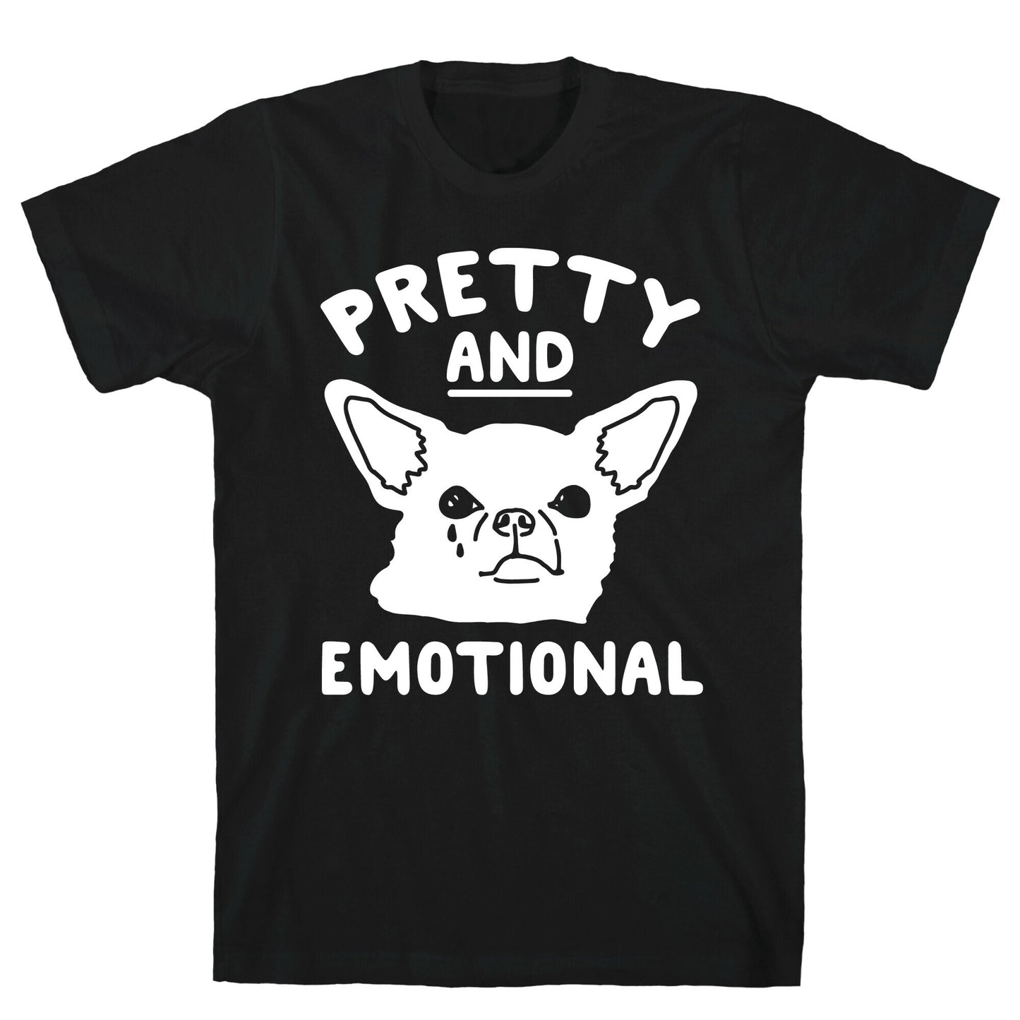 Pretty and Emotional White Print T-Shirt