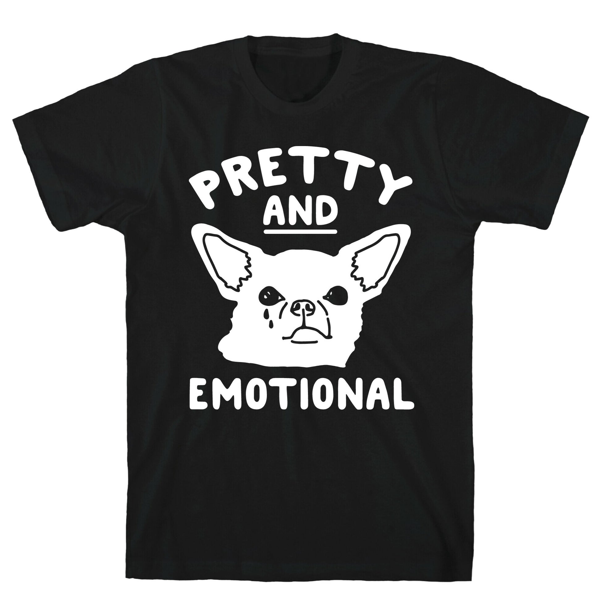 Pretty and Emotional White Print T-Shirt