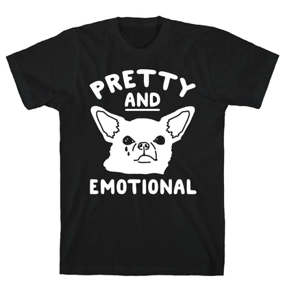 Pretty and Emotional White Print T-Shirt