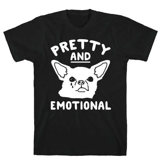 Pretty and Emotional White Print T-Shirt