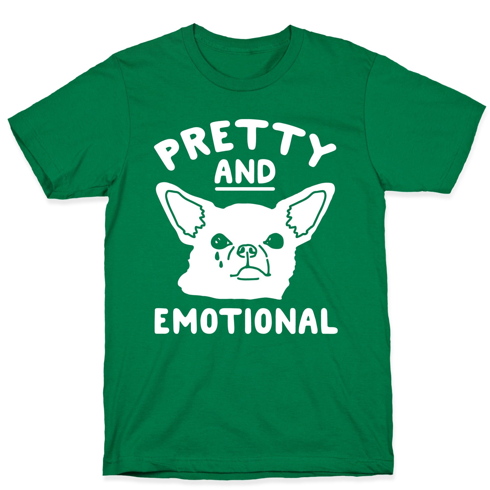 Pretty and Emotional White Print T-Shirt